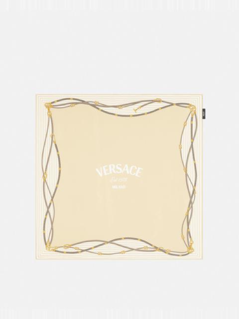 VERSACE Greca Nautical Large Silk Foulard