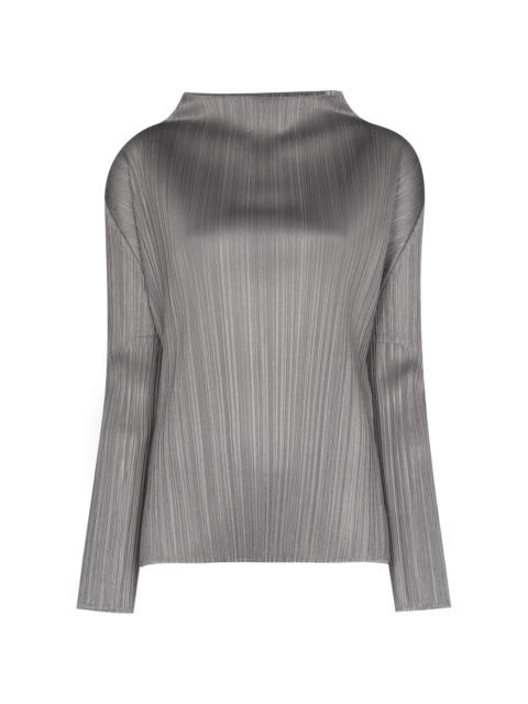 cowl-neck top