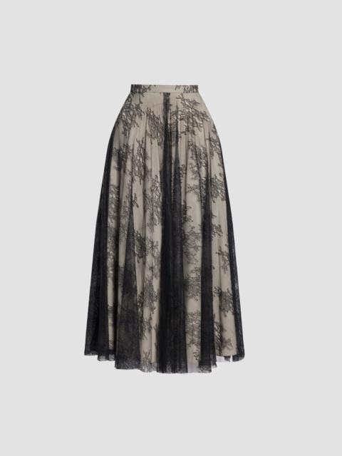 Erdem FLORAL LACE A-LINE SKIRT