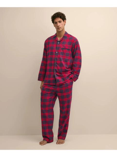 Brooks Brothers Cotton Flannel Plaid Pajama Set
