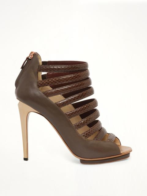 LINDA FARROW Leather Shoes in Clay