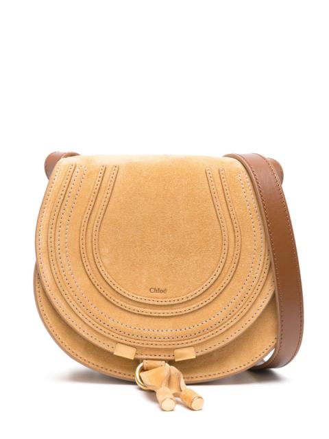 Yellow Marcie Small Suede Cross Body Bag