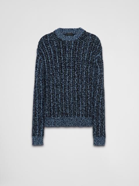 Wool and cashmere crew-neck sweater