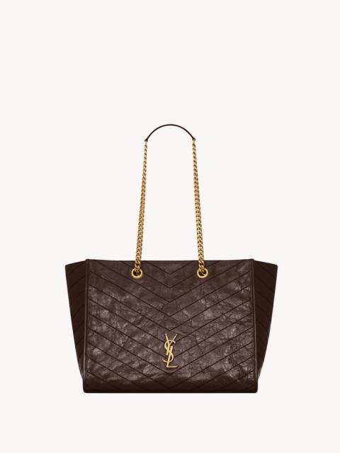 SAINT LAURENT NIKI SHOPPING IN VINTAGE LEATHER