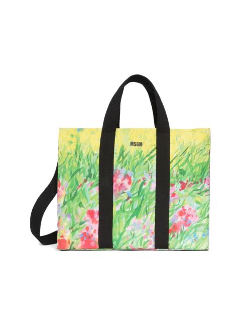 MSGM printed tote bag