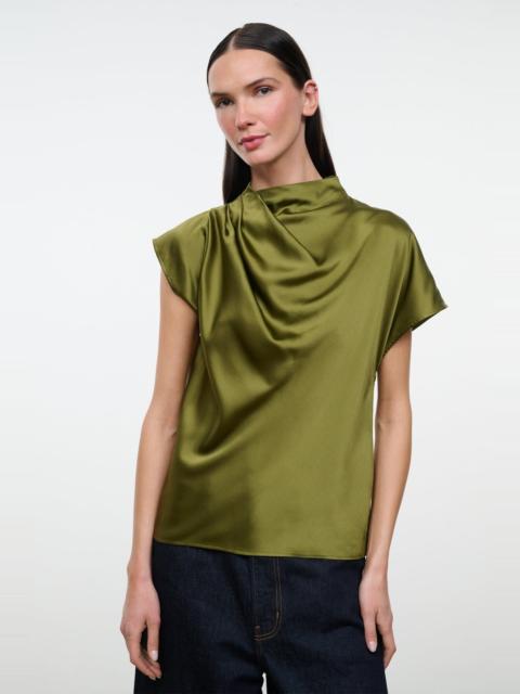 STAUD STAUD DAVINA SILK TOP PEAR