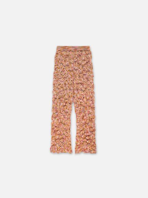 The Elder Statesman CROCHET FLORAL PANT