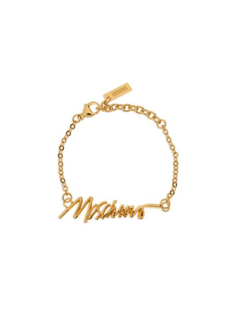 Moschino logo bracelet