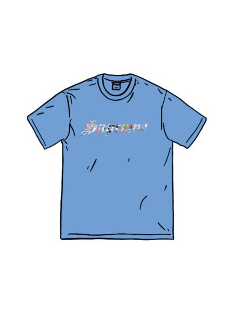Supreme Supreme Floral Appliqu S/S Top Light Blue - SS21KN32 LIGHT