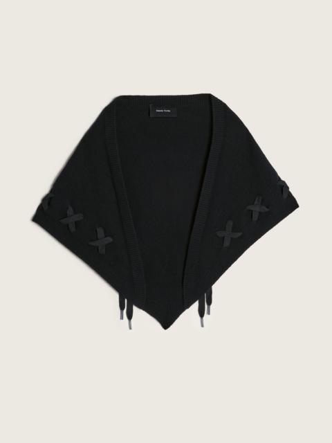 Simone Rocha Merino Lace Up Neckerchief