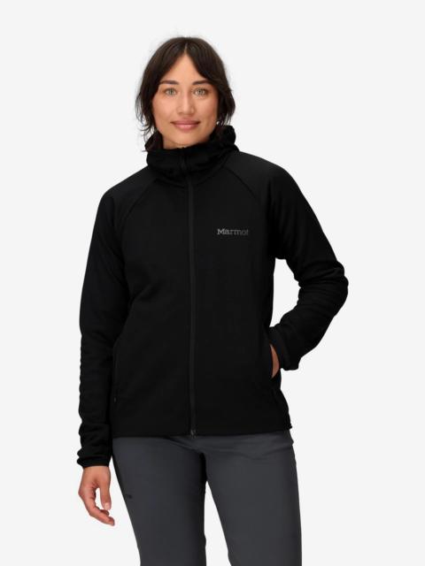 Marmot Women's Leconte Tech Grid Full-Zip Fleece Hoody