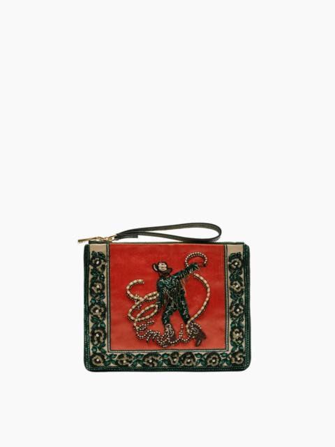 ALÉMAIS Ace Cowboy Embellished Clutch in Multi