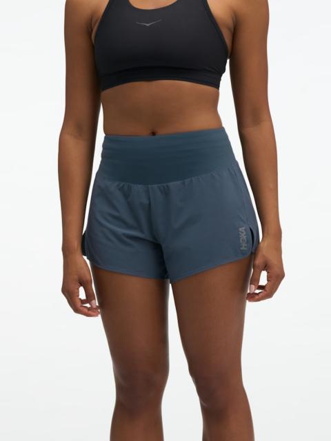 HOKA Women's Glide Short MR 3.5" Brief in Varsity Navy