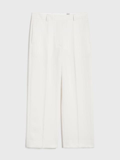 Straight cropped trousers off-white