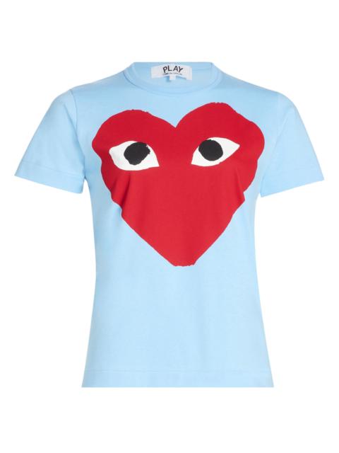 Comme des Garçons PLAY Women's Play Heart Logo T-Shirt - Blue