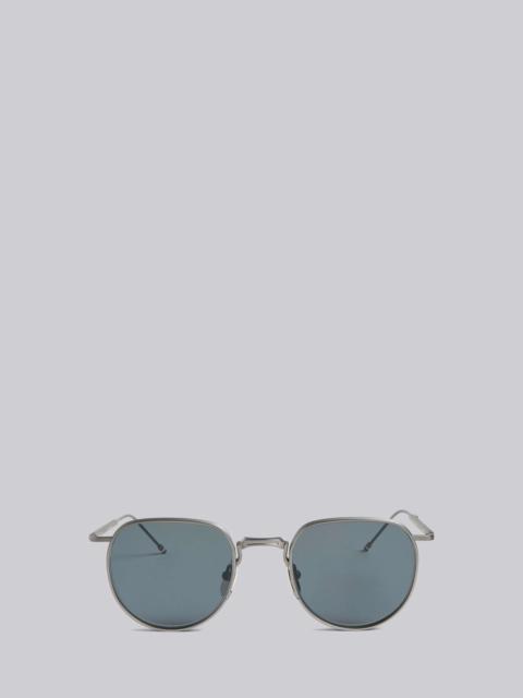 Thom Browne TB126 - Black Iron And Grey Clubmaster Sunglasses