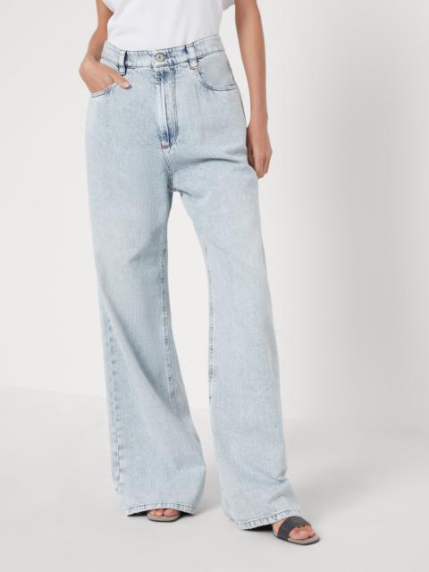 Brunello Cucinelli Soft denim relaxed trousers