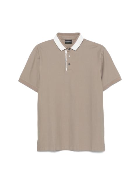 EMPORIO ARMANI contrasting-trim polo shirt