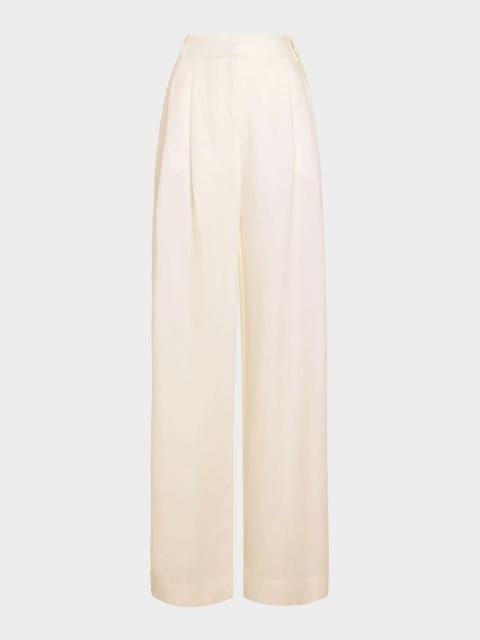RAMY BROOK Oscar Pleated Linen Pants