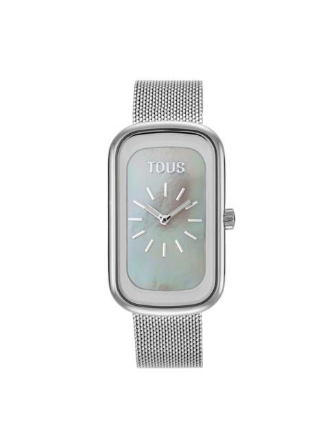 TOUS Analog Watch with mother-of-pearl face and steel bracelet T-Band Club