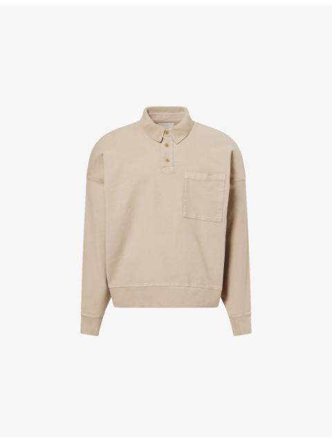 Citizens of Humanity Rugby Long-Sleeve Cotton-Jersey Polo Top