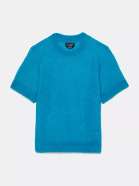 kate spade Fuzzy Short Sleeve Sweater