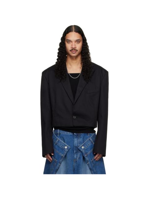 LU'U DAN Black Slashed Blazer