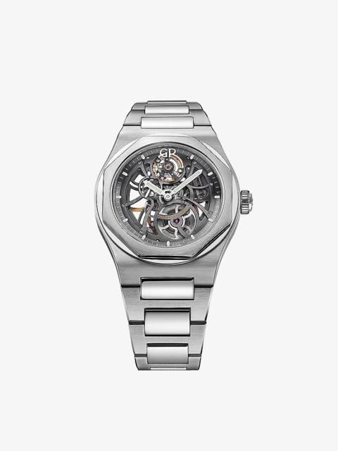 81015-11-001-11A Laureato Skeleton stainless steel automatic watch