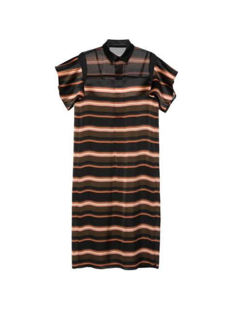 sacai striped dress