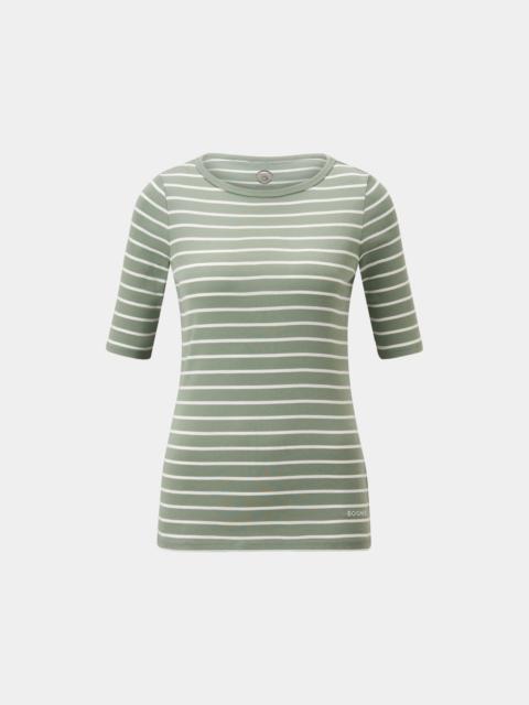 BOGNER T-shirt Louna in Lime green/off-white