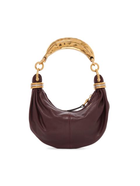 Chloé Bracelet-Handle Leather Shoulder Bag purple