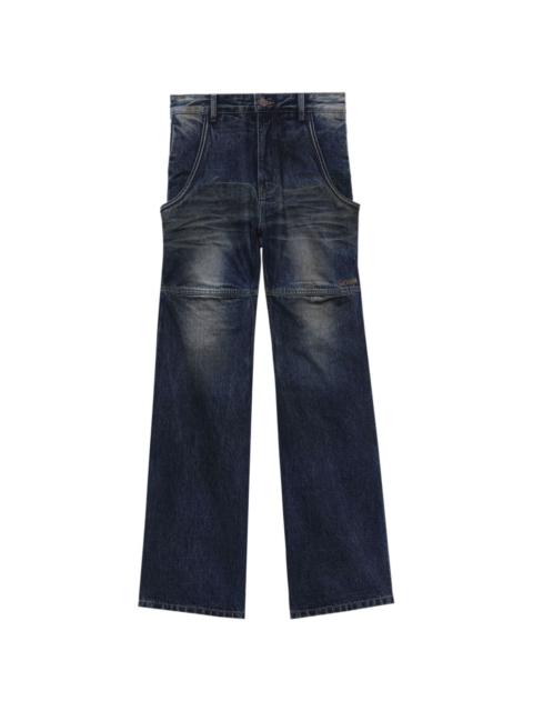 We11done Wire mid-rise wide-leg jeans
