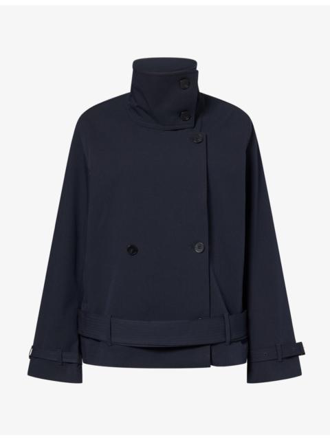 SAMSØE SAMSØE Sabianca Cropped Woven Trench Jacket