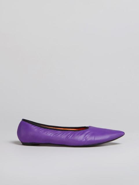 Marni PADDED NYLON BALLERINA