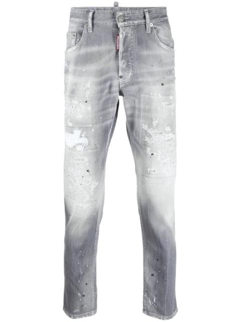 DSQUARED2 acid-wash straight-leg jeans
