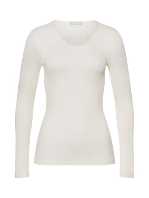 HANRO Woolen Silk W Wool And Silk Embroidered Top