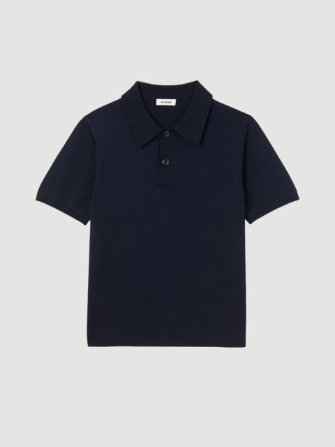 SHORT-SLEEVE KNITTED POLO SHIRT