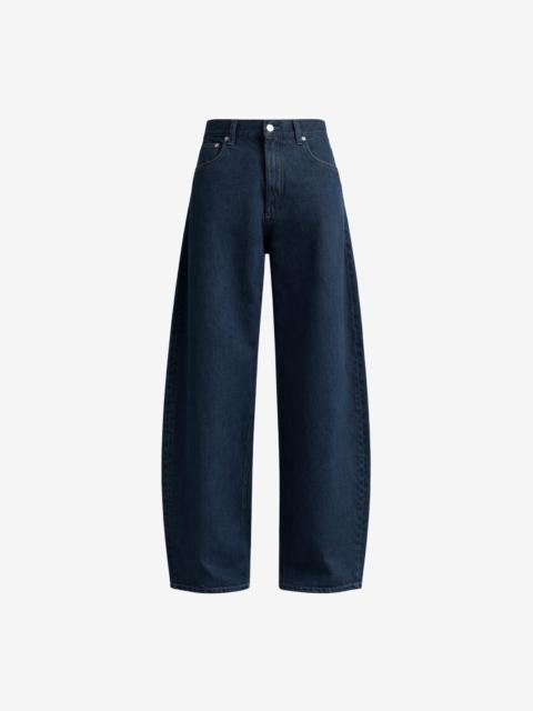The Frankie Shop Nick Barrel Leg Jeans - Dark Wash