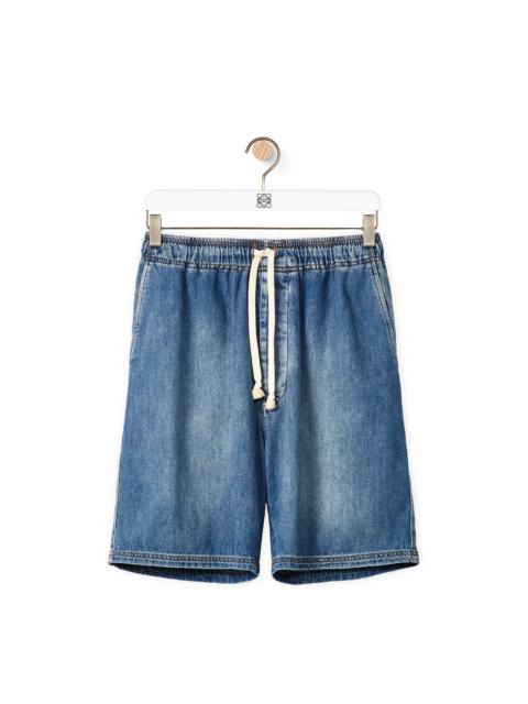 Loewe Drawstring shorts in denim