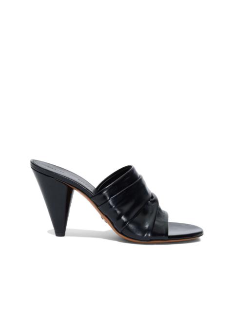 Proenza Schouler Gathered Cone 85mm leather sandals