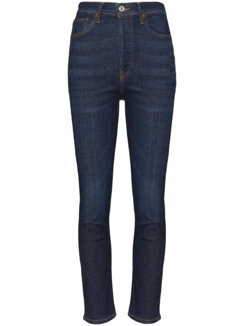 RE/DONE cropped high-rise skinny jeans
