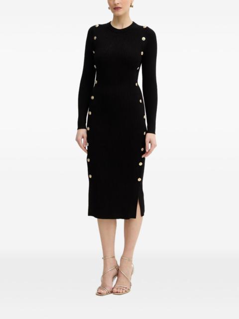GUESS USA button-embellished midi dress
