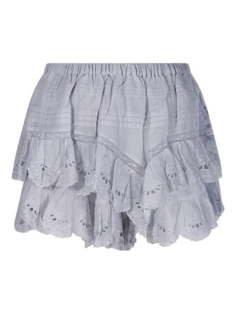 Isabel Marant Étoile ruffled eyelet shorts