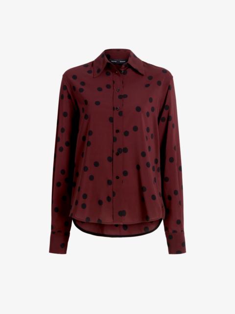 Proenza Schouler Paz Shirt in Printed Stretch Viscose