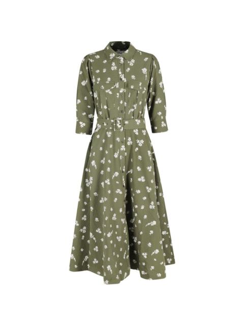 ESSENTIEL ANTWERP floral-print midi dress