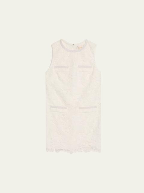 MILLY 3D Garden Lace Mini Dress