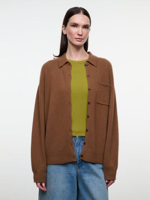 STAUD STAUD CAMERON CASHMERE CARDIGAN CIGAR