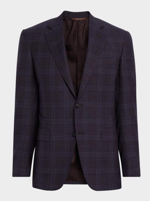 Canali Men's Plaid Wool Notch-Lapel Sport Coat