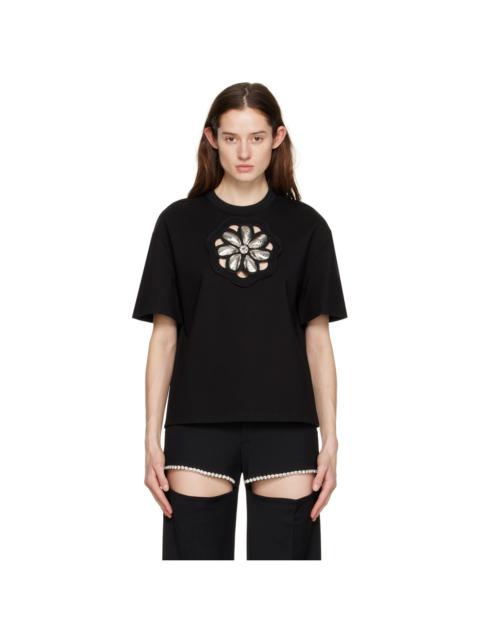 AREA Black Mussel Flower T-Shirt