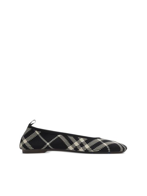 Burberry Check Knit Baby ballerinas